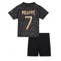 Paris Saint-Germain Kylian Mbappe #7 Fotballklær Tredjedraktsett Barn 2023-24 Kortermet (+ korte bukser)